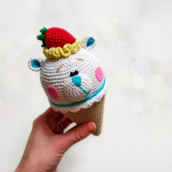 

crochet toys amigurumi rattle icecream