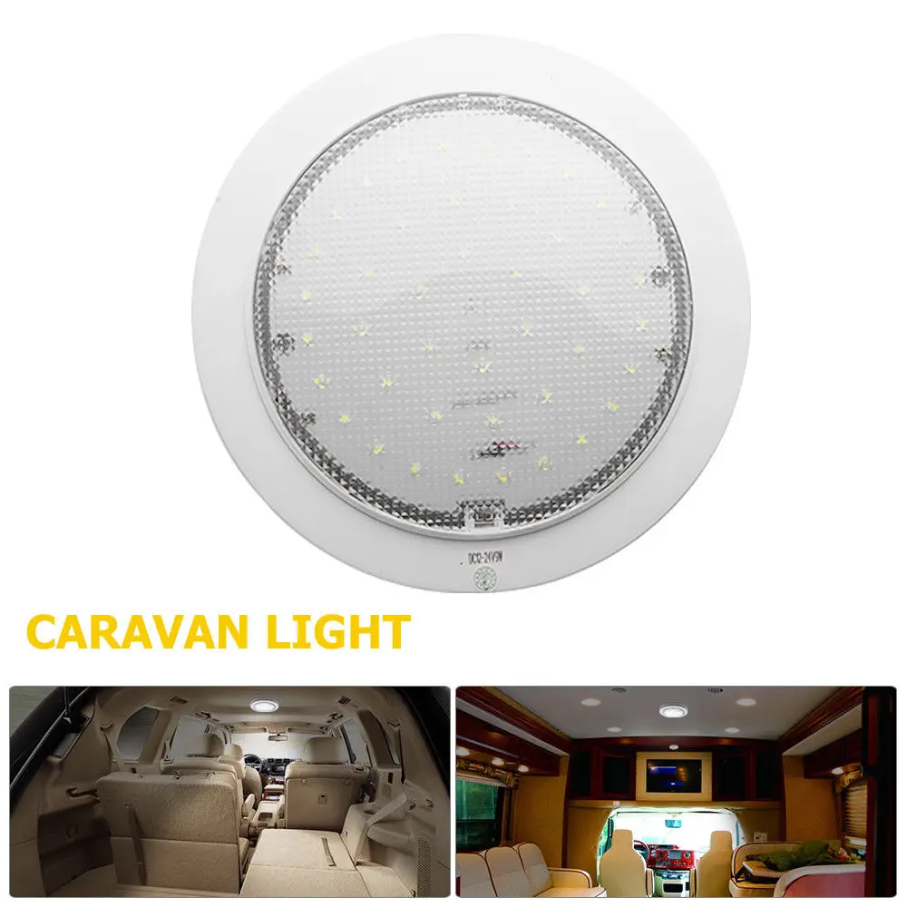 Luz de Led 9w para Panquecas Caravana Cabine Interior Teto Domo Luz Branca 12v rv 4 caravana, cabine interior, teto, domo, luz branca 12v