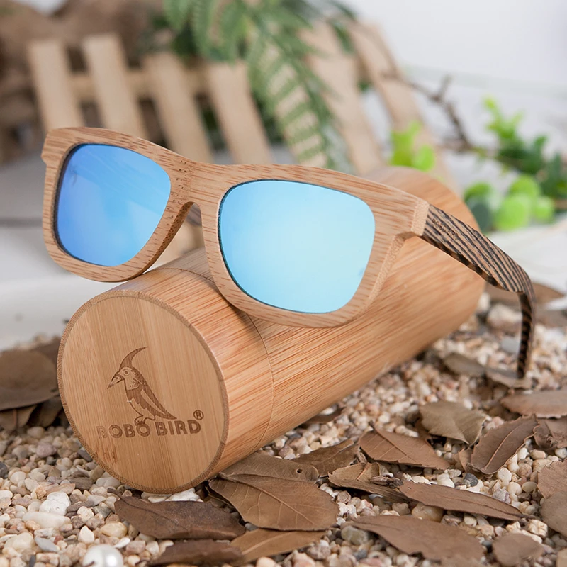 Gafas de sol mujer BOBO BIRD Bamboo & Zebra деревянные солнцезащитные очки поляризованные линзы