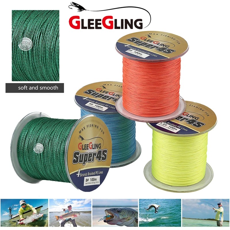 

Strong PE Braided Line 4 Stands Multifilament Fishing Line 8-150LB Carp Fish pesca 100M Main Fly Fish Line