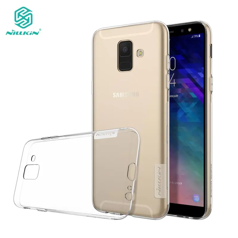 Для samsung Galaxy A6 Plus Galaxy A6 NILLKIN серия Nature термополиуретановый мягкий чехол для задней крышки с Розничная посылка