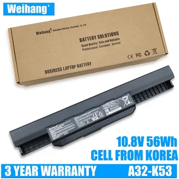 

Weihang Korea Cell 10.8V 56WH Battery A32-K53 for ASUS A43 A43BY A53 A54 A83 K43 K43JY K53 K53E P43 P53 X43 X44 X53 X54 X84