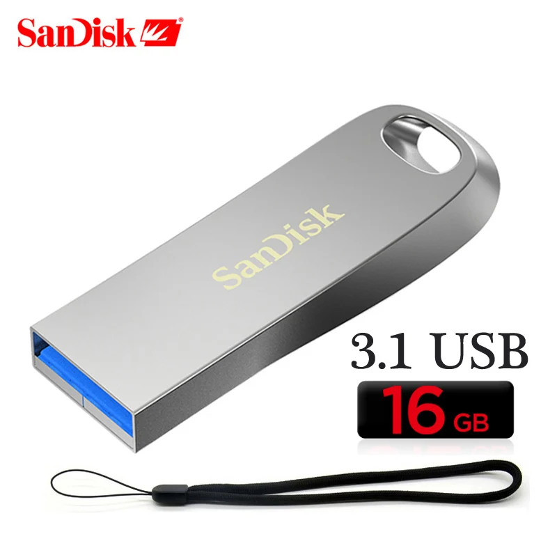 

SanDisk CZ74 USB 3,1 Flash Drive 32GB Pendrive Flash de 64G de memoria 128GB 256GB 150MB/S 16GB Mini disco de U para PC/Notebook