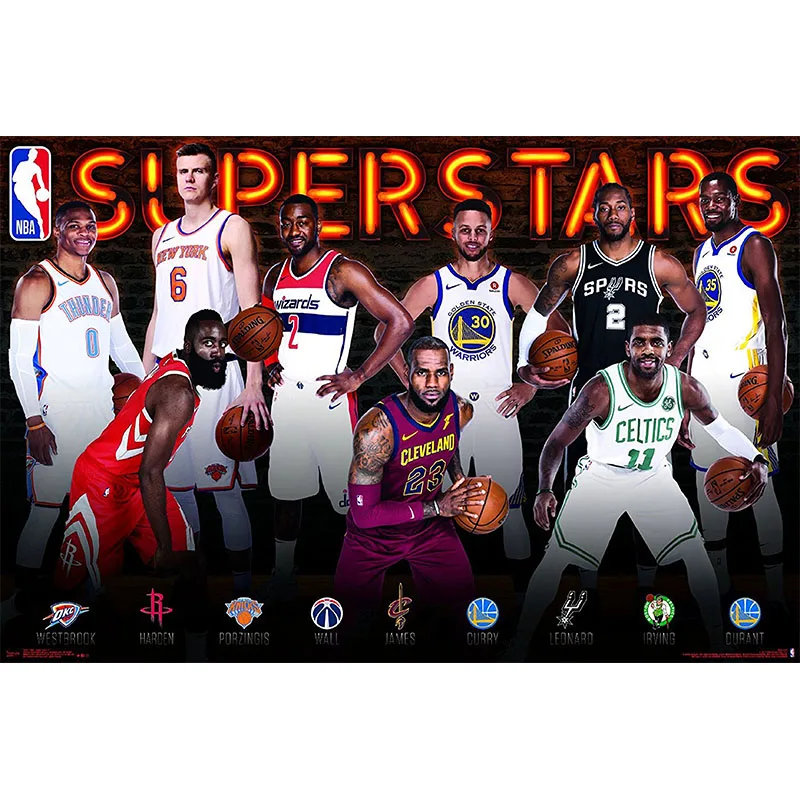 Sports Basketball Superstar Poster Canvas Painting Wall Art Pictures