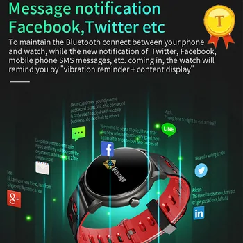 

newest IP68 Waterproof Smart band Bracelet Activity Fitness Tracker Watch Heart Rate Monitor Sport smart Wristband facebook push