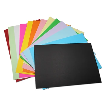 

40pcs/Lot 21*29.7cm (8.26"x11.69") Kraft Paper Multi Colors A4 Blank Sheet 230g Writing Paper DIY Card For Party Office Supplies