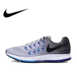 Официальный Оригинальная продукция NIKE AIR ZOOM PEGASUS 33 для мужчин's кроссовки спортивная обувь дышащие классические Спорт на открытом воздухе