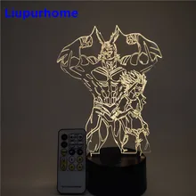 Светодиодный 3D акриловый ночник с изображением героев мультфильма «My Hero Academy», «Boku no Hero Academy», светодиодный светильник, украшение для дома, Lampara