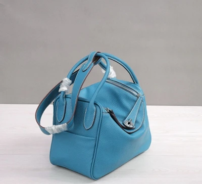 Новые яркие женские сумки из натуральной кожи, шикарные женские сумки, новые современные брендовые дизайнерские сумки через плечо, M1998 - Цвет: Blue 26cm