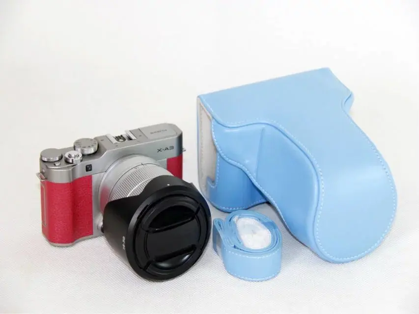 Retra Винтаж кожа цифровой Камера сумка для Fujifilm XM1 X-M1 XA1 X-A1 XA2 XM3 XA3 XA10 чехол с ремешком высокое качество