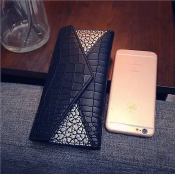 

Fashion Lady Clutch Long Purse Hot Small Patchwork Handbag New Women Leather Wallet Cute Girl Alligator Card Holder
