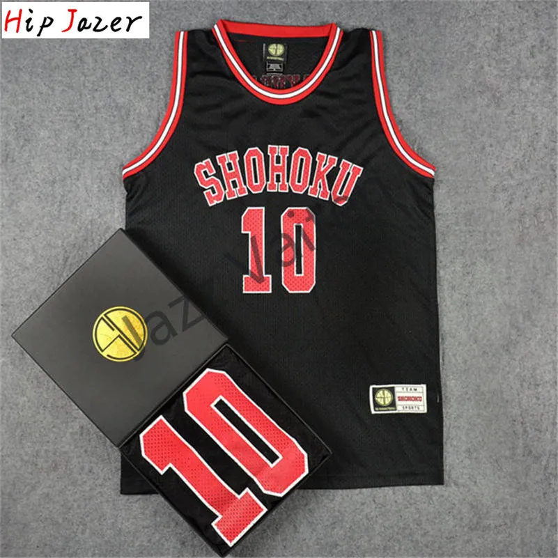 Basketball Jerseys HipJazer Slam Cosplay Shohoku Sakuragi 10# Hanamichi 11# Rukawa Kaede