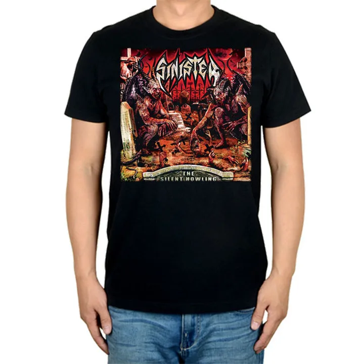 8 дизайнов Harajuku Sinister Rock брендовая мужская рубашка 3D Hellhound Hardrock heavy Dark Metal хлопок скейтборд camiseta