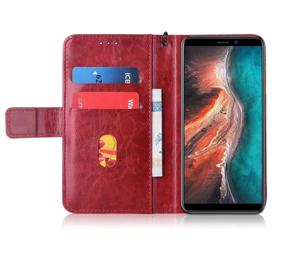 Кожаный чехол книжка для Ulefone P6000 Plus Fundas с цветочным принтом 100% специальный