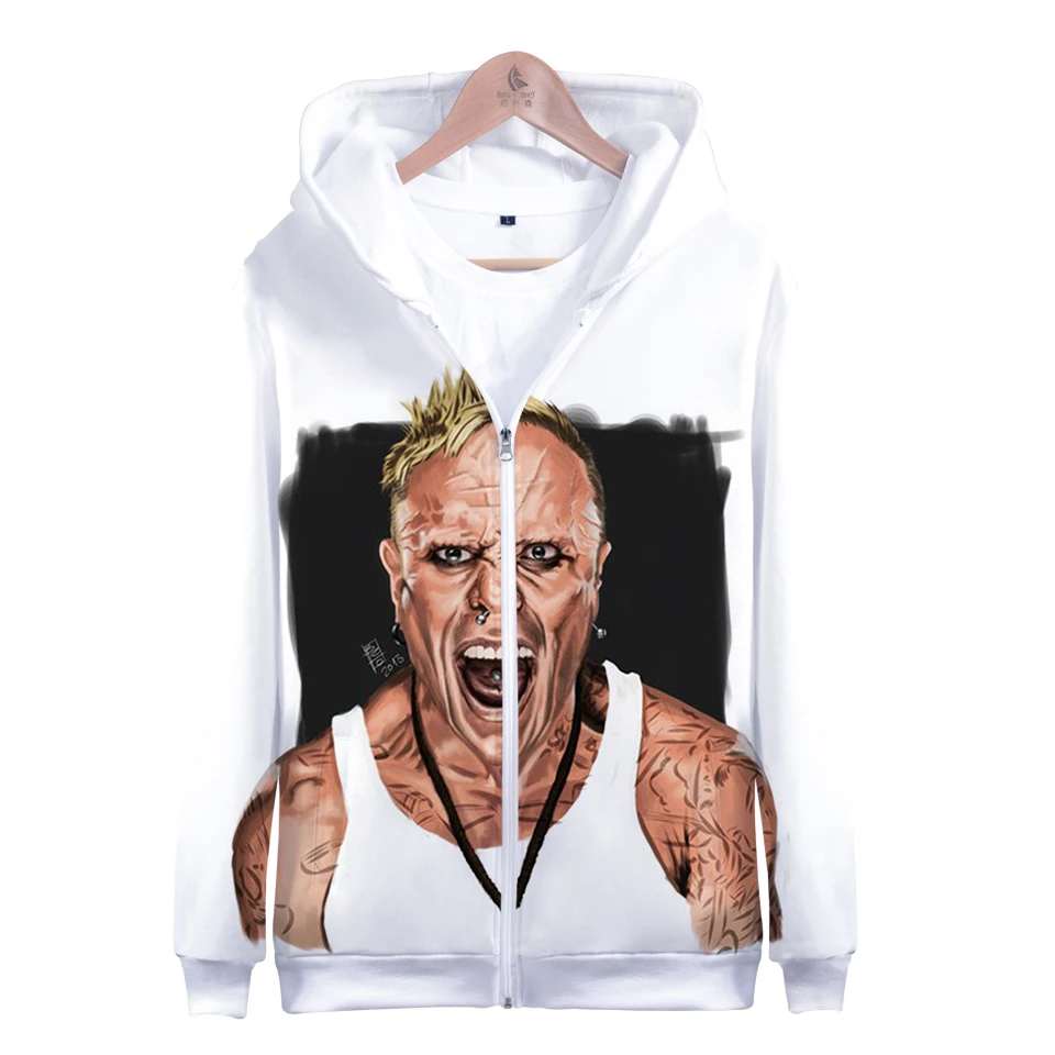 Толстовка на молнии Keith Flint 3D толстовка с капюшоном для мужчин и женщин | Мужская