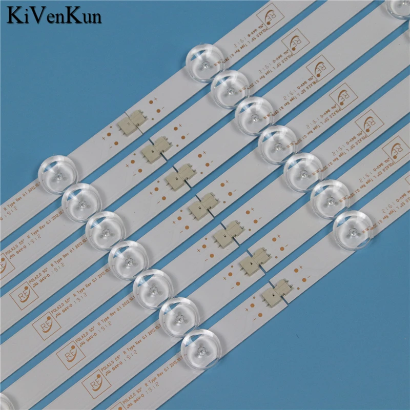 12 Lamps LED Backlight Strip For LG 55LA620V