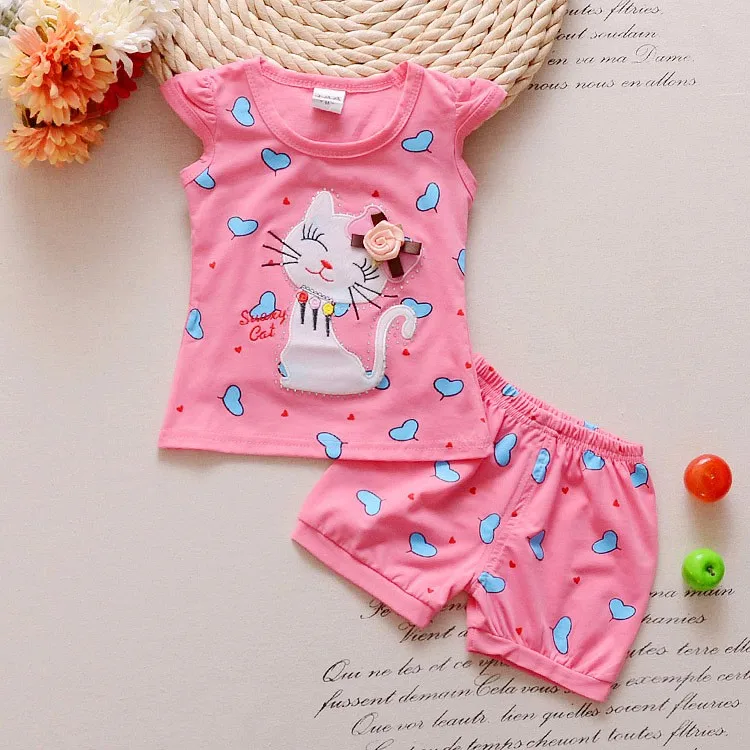 2016-Infant-clothes-toddler-children-summer-baby-girls-clothing-sets-cartoon-2pcs-cat-love-clothes-sets