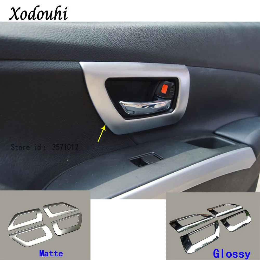 

For Suzuki S-cross scross SX4 2014 2015 2016 2017 car body Stick Trims ABS Chrome Car Door Inner Built Handle Bowl Armrest 4pcs