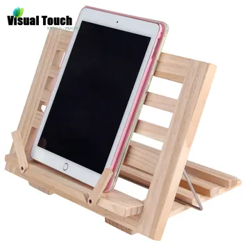 

Visual Touch Luxury Wooden Fold able Music Recipe Book Stand Cookbook Holder iPad Mobile Rack Document Holders