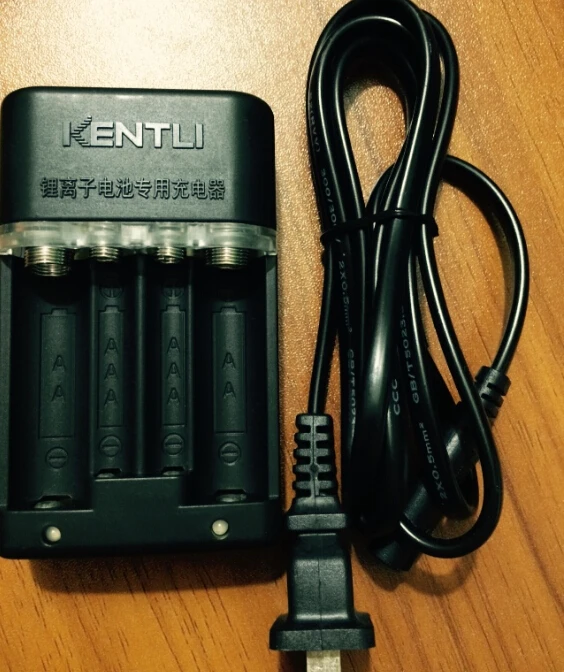 Зарядное устройство KENTLI Mini USB интеллектуальная литиевая батарея AA AAA |