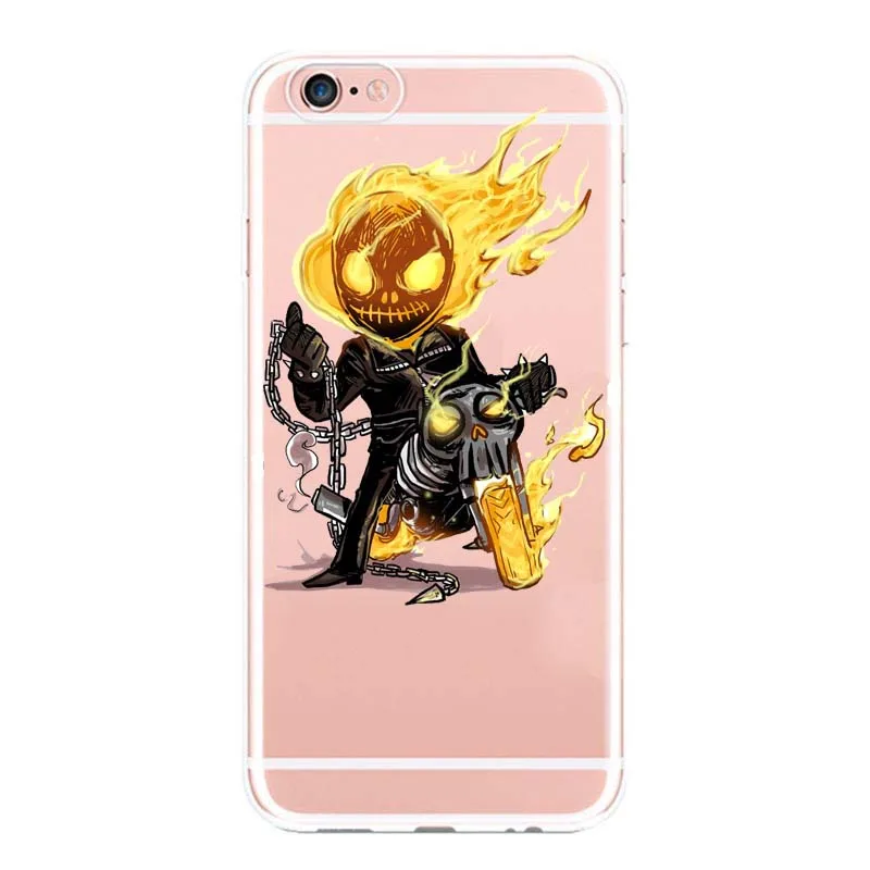 Забавный супер герой мягкий чехол с мультяшным рисунком для iPhone 5 6 6splus 7 7plus SE super
