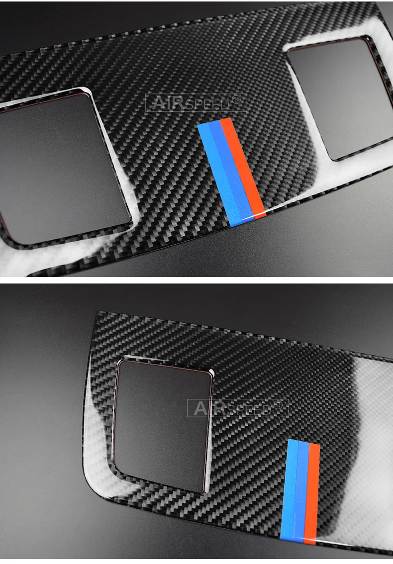 BMW E90 3 Series Accessories Car Interior Carbon Fiber Dashboard Air Conditioning Outlet Vent Cover Trim Decoration (5)