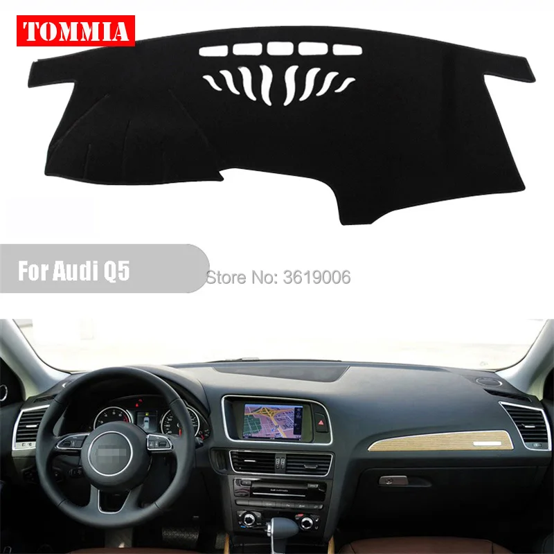 

TOMMIA Interior Dashboard Cover Light Avoid Pad Photophobism Mat Sticker For Audi Q5 2012-2016