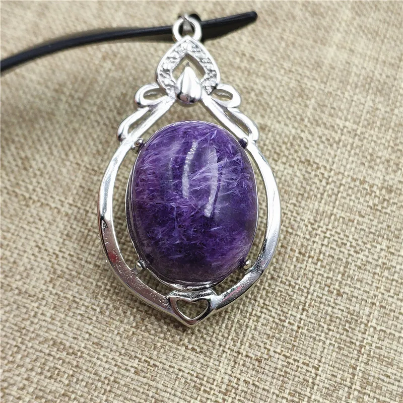 Natural Purple Charoite Pendant (4)