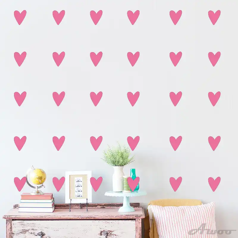 Cute Small Love Heart Home Wall Decal Sticker Nordic Style Cartoon Vinyl Wall Stickers Kids Room Baby Room Nursery Wallpaper Wallpapers Aliexpress