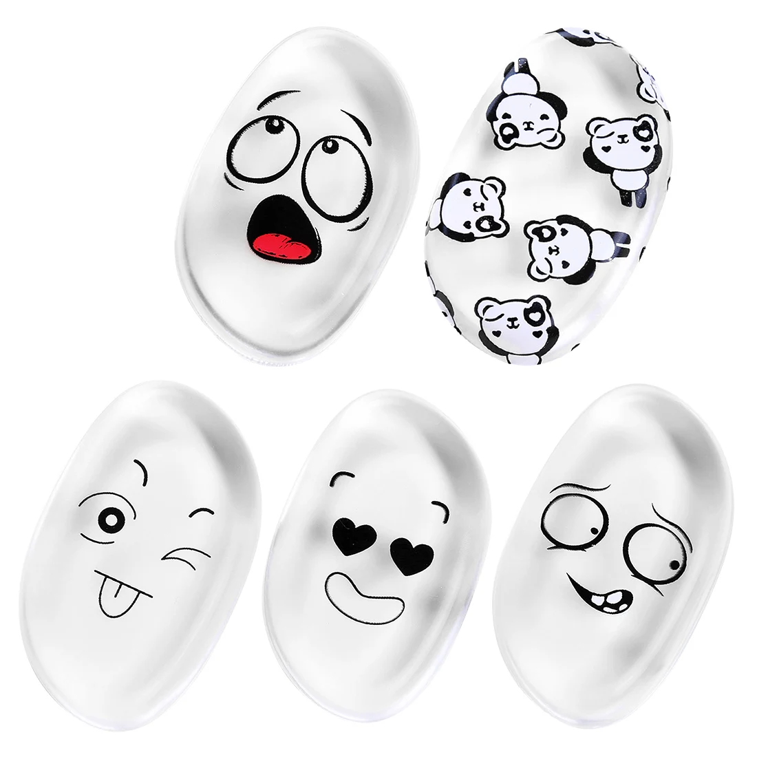 1 шт. прекрасный силиконовый прозрачный желе дуй слоеный анти спонж для макияжа Аппликатор слоеный идеальные инструменты для макияжа лица