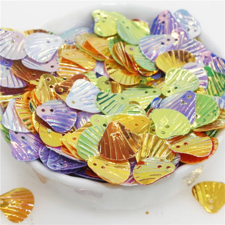 7 30g Smiley Face Sequins For Crafts Paillettes Clothing Leaves Glitter Shell Love Sequin Bag Decor DIY Scrapbooking Accessories