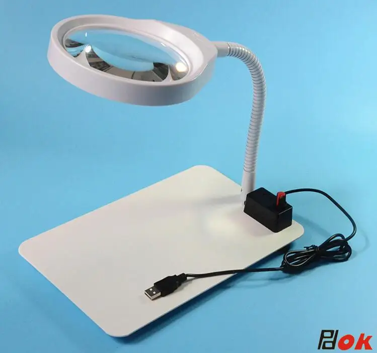 Crafts Gl Lens Led Desk Magnifier Lamp Light 5x 8x 10x Led Desk Magnifier Lamp Light 5x 8x 10x