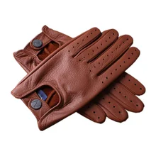 Мужские перчатки высокого качества из натуральной кожи, все сезоны, перчатки из оленьей кожи, DC021-5 для вождения и уличных танцев