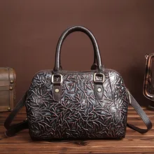 Mujeres de la Marca famosa Bolsa de Mano de Cuero Genuino Diseñador Cross Body Mensajero de La Vendimia Bolsos de Hombro de Cuero Repujado Bolso de Lujo