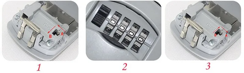 4 Цифровой Открытый безопасности настенный для ключей замок Коробка комбинации пароль крючок для ключей органайзер для хранения коробки