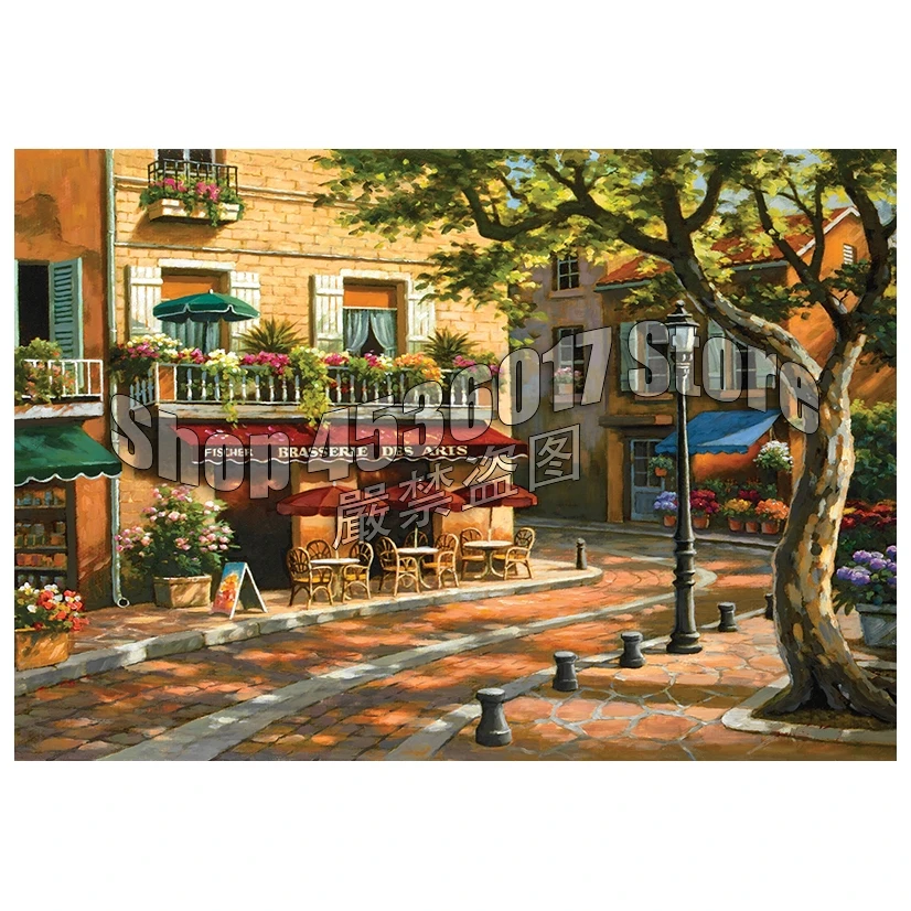 Алмазная мозаика Brasserie des Arts Full 5D Diy алмазная живопись город и место вышивка