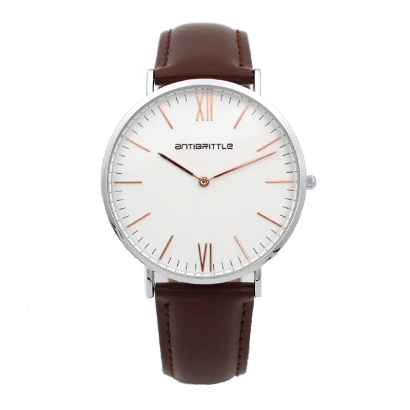 

Japan Quartz Luxury Women Thin Watch Men Silver White Mesh Stainless Steel Gold Real Leather Magnet Strap Waterproof Antibrittle