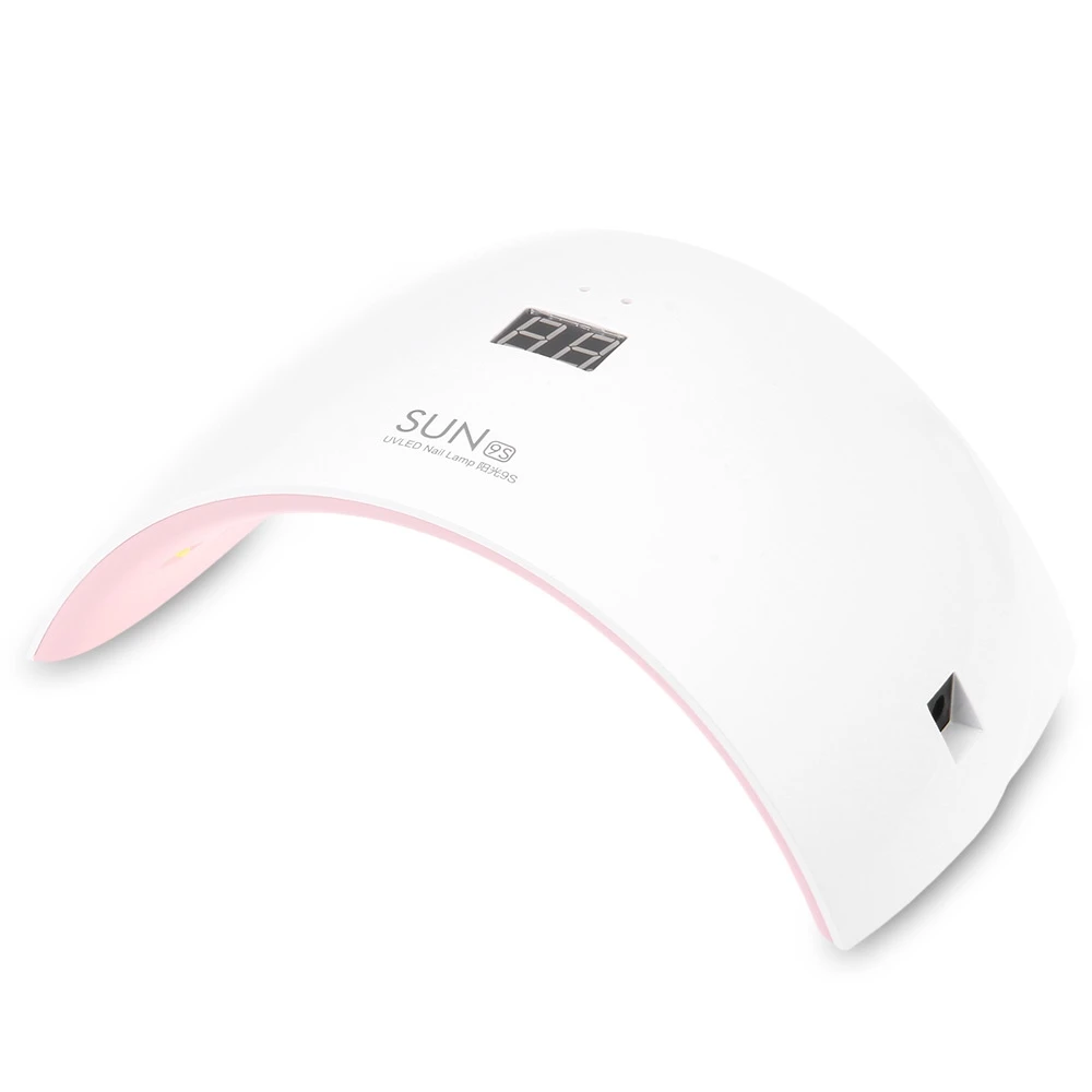 

UV Lamp 24W Nail Lamp USB Charge 24W Nail Dryer with LCD and Button Timer Nail Gel Lamp for Curing All Gels Polish EU US plug