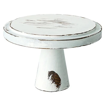 

Hot Sale Sweetgo Vintage White Wood Cake Stands Ornament Storage Racks Wedding Cake Tools For Fondant Cupcake Storage Holders