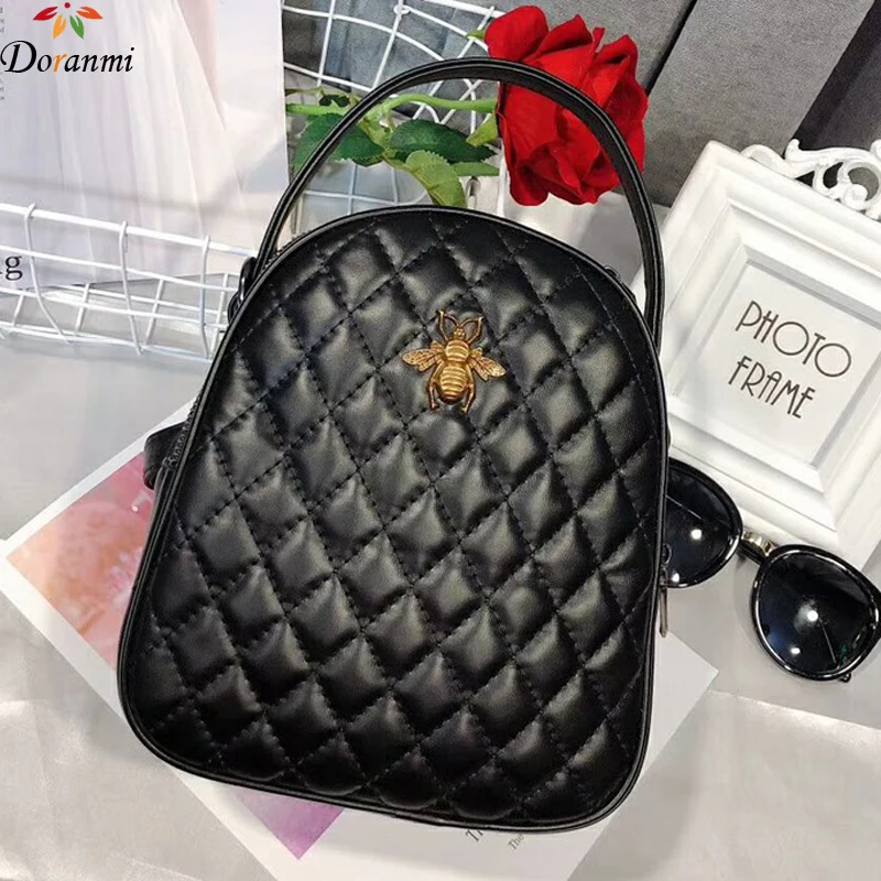 

DORANMI Diamond Lattice Mini Backpacks For Women 2019 Classic Luxury Brand Designed Back Shoulder Bag Small Schoolbags DJB636