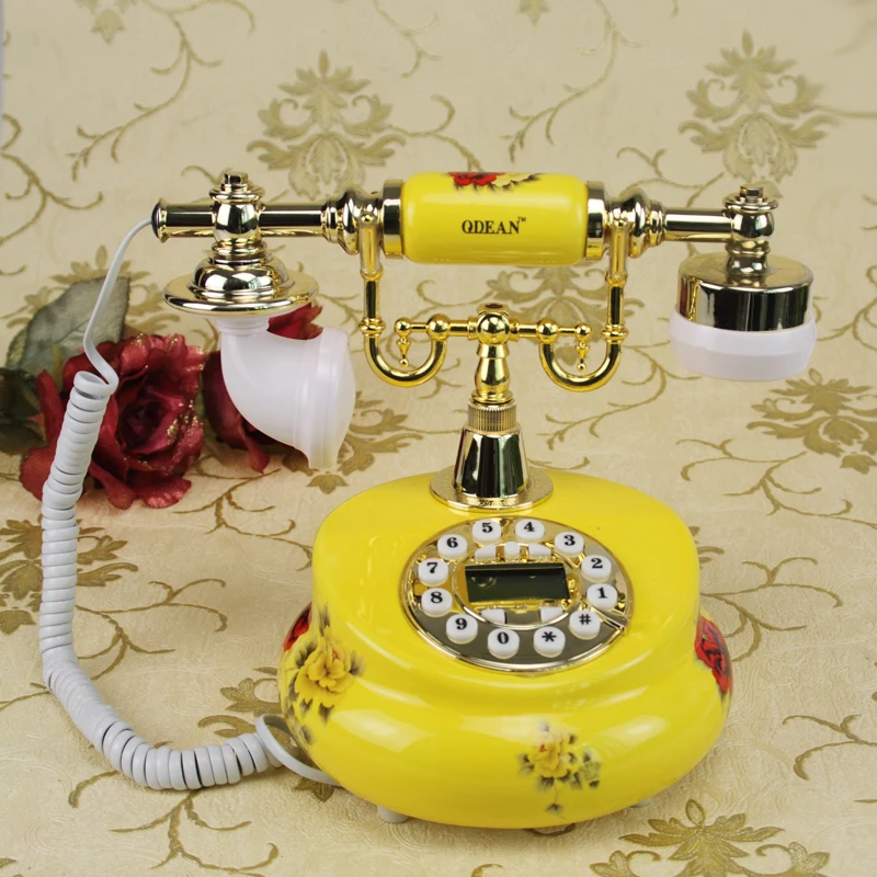 Ceramic rustic antique telephone home fashion vintage telephone