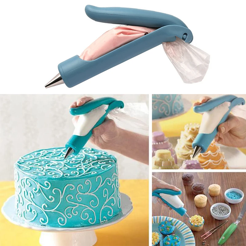 

Pastry Icing Pen Cake Tools Piping Bag Nozzle Tips Fondant Cake Cream Syringe Tips Muffin Dessert Decorators Kitchen Accessories