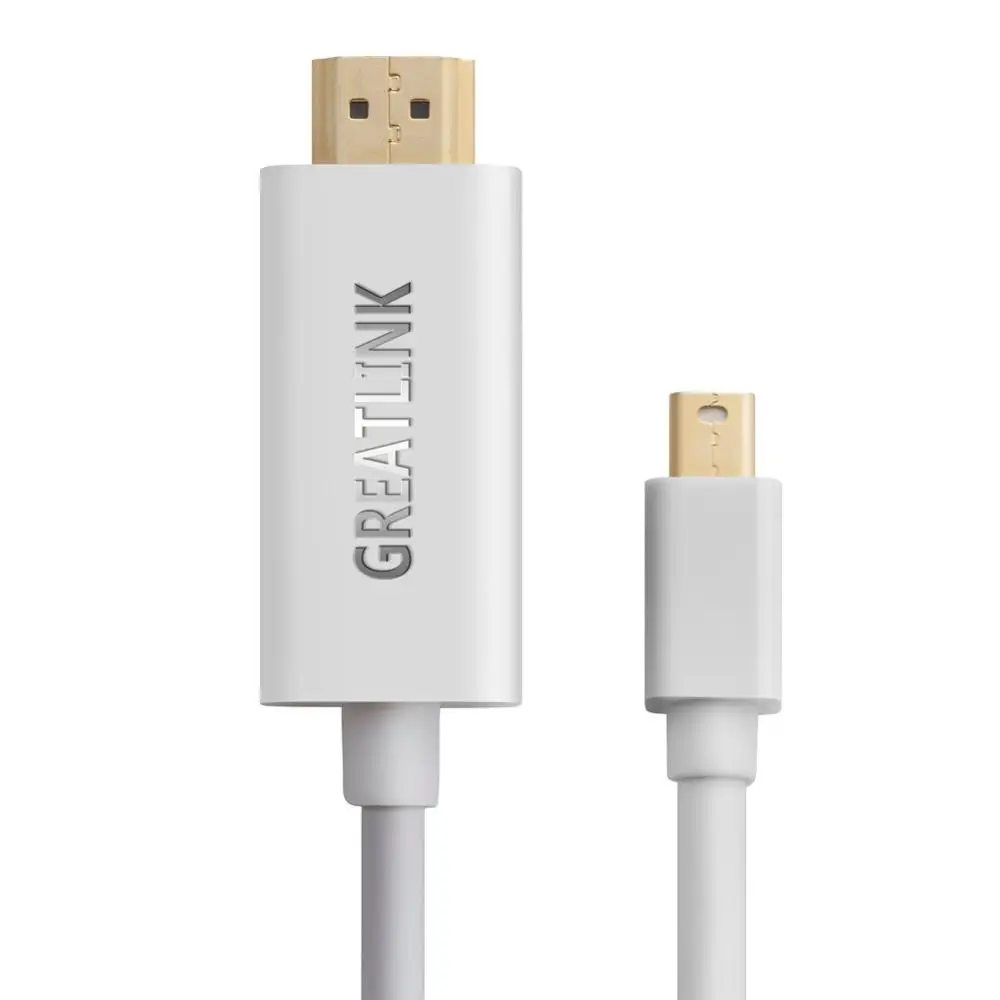 

Thunderbolt 1/2 Mini Displayport DP to HDMI Cable Adapter Mini DP to HDMI Converter Cable to HDMI Cable Adapter 4K*2K 3D HUB