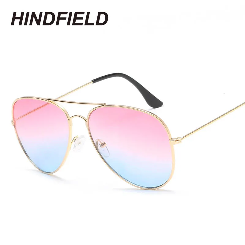Classic Aviator Sunglasses Women Branded Clear Gradient Sun Glasses Hot Rays Goggles Shades Lunette Femme Transparent