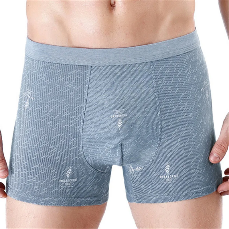 Online Sale Mens Strong Wear Underpants Homme Comfortable Stretch Rubber Belt Boxer Shorts 4pcsBox-10