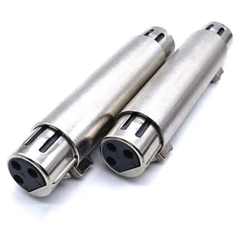 

3-Pin XLR Female to Female Mic Microphone Cable Extend Gender Changer Adapter microphone audio converter