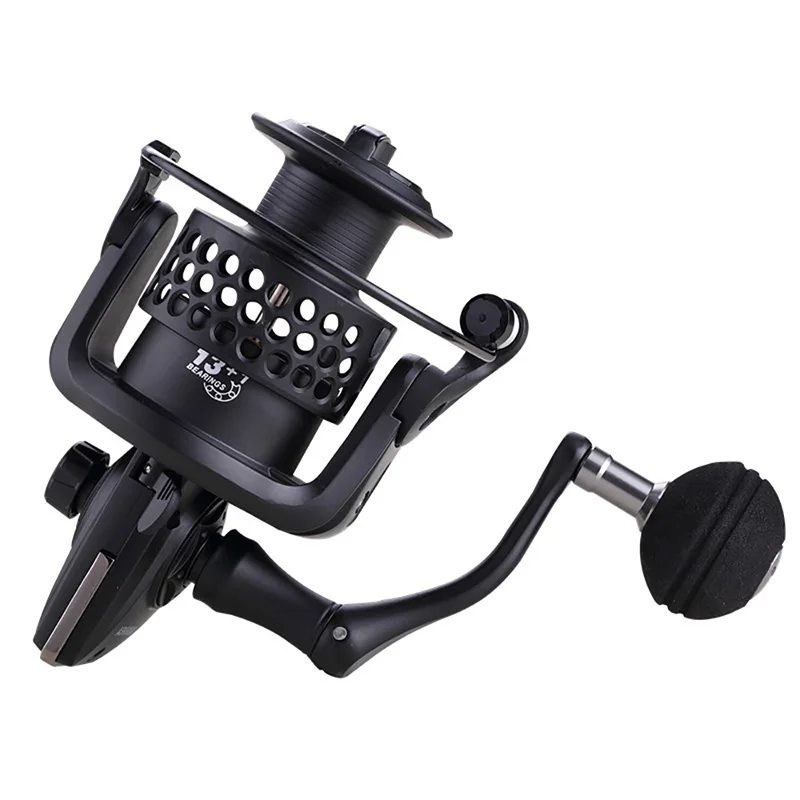 Fishing Wheel 1000-9000 Size 13+1 Ball Bearings Feeder Carp Metal Fishing Reel Spinning Reel Carp Big Trolling Fishing Reels