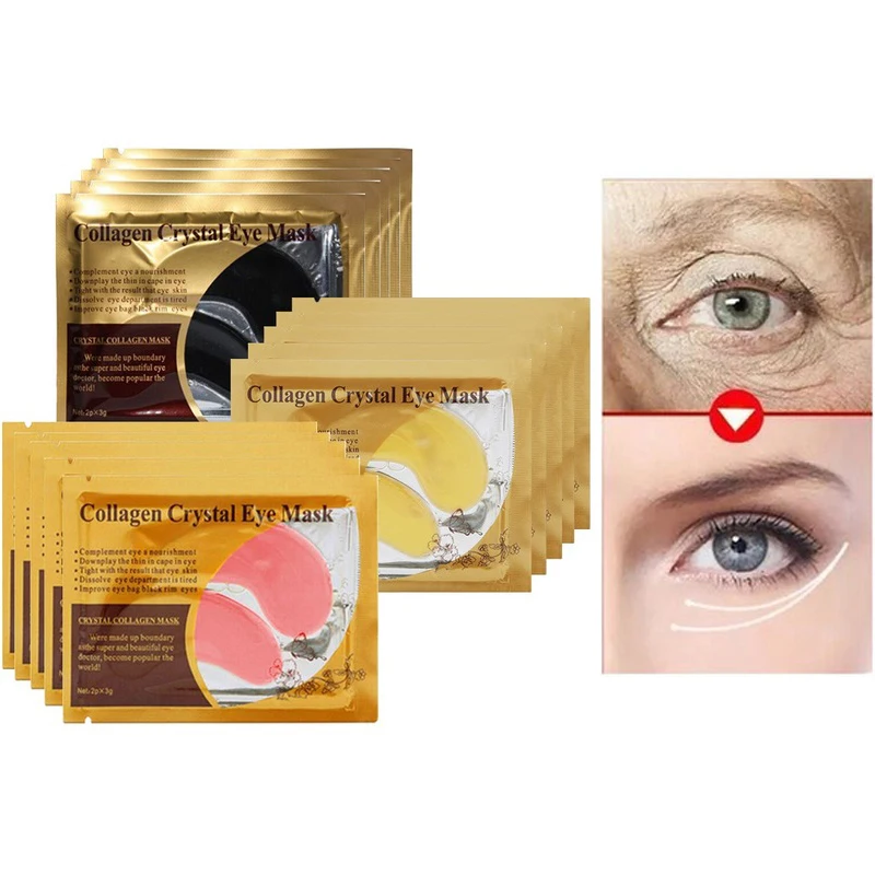 10Pair Eye Serum Eye Gel Mask Collagen Sleep Patches for Eyes Masks