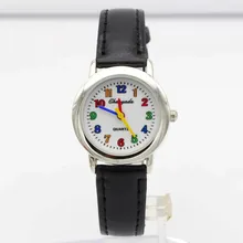 Высококачественные часы для мальчиков и девочек, подарок для детей, ремешок из искусственной кожи, Обучающие часы для студентов, наручные часы U48, модные часы