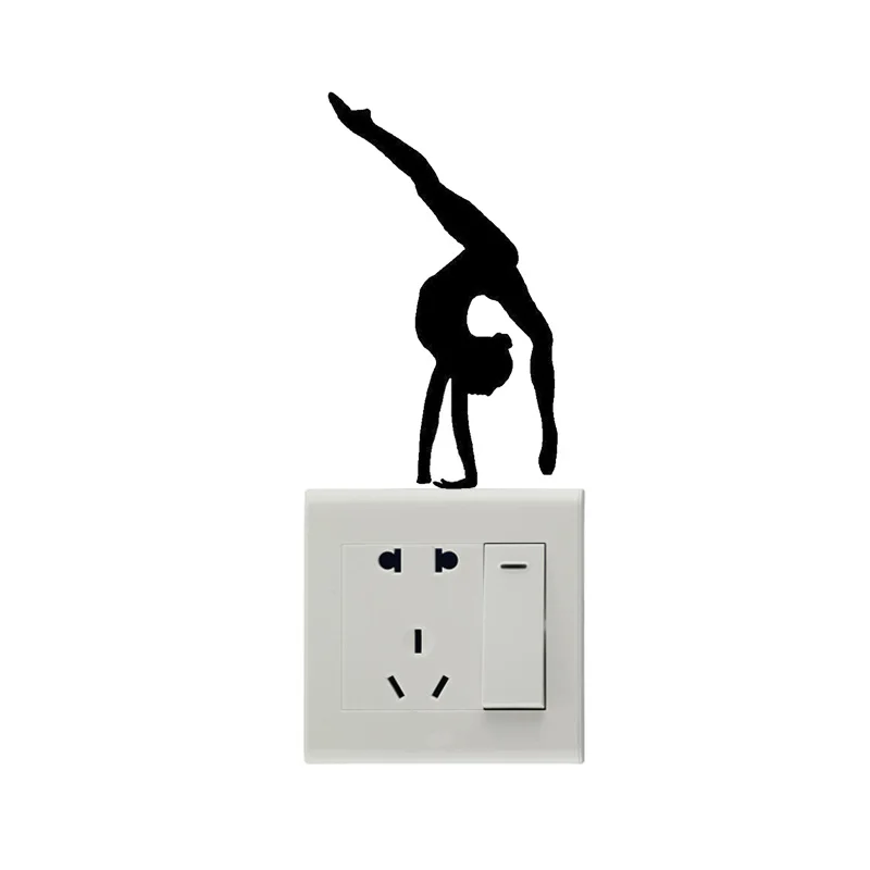 

Stylish Personality Gymnastics Fashion Switch Stickers Wall Decals 5WS0650